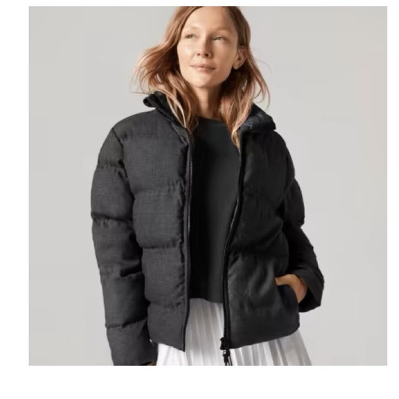 allbirds Jackets & Blazers - NEW Allbirds Trino Puffer Jacket Wool Blend Charcoal Gray Women’s XL